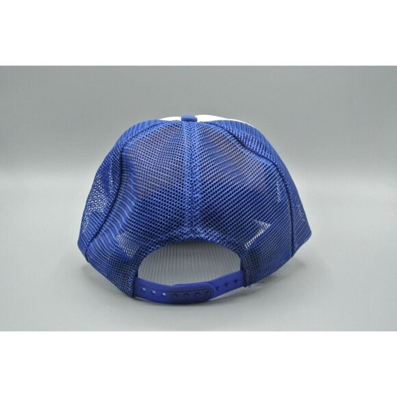 Mission Raceway Park BC Trucker Hat Mesh Snapback Wilson OS VTG Blue White - Picture 4 of 9